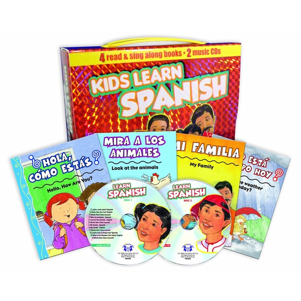 Kids Learn Spanish Box Set by Twin Sisters
